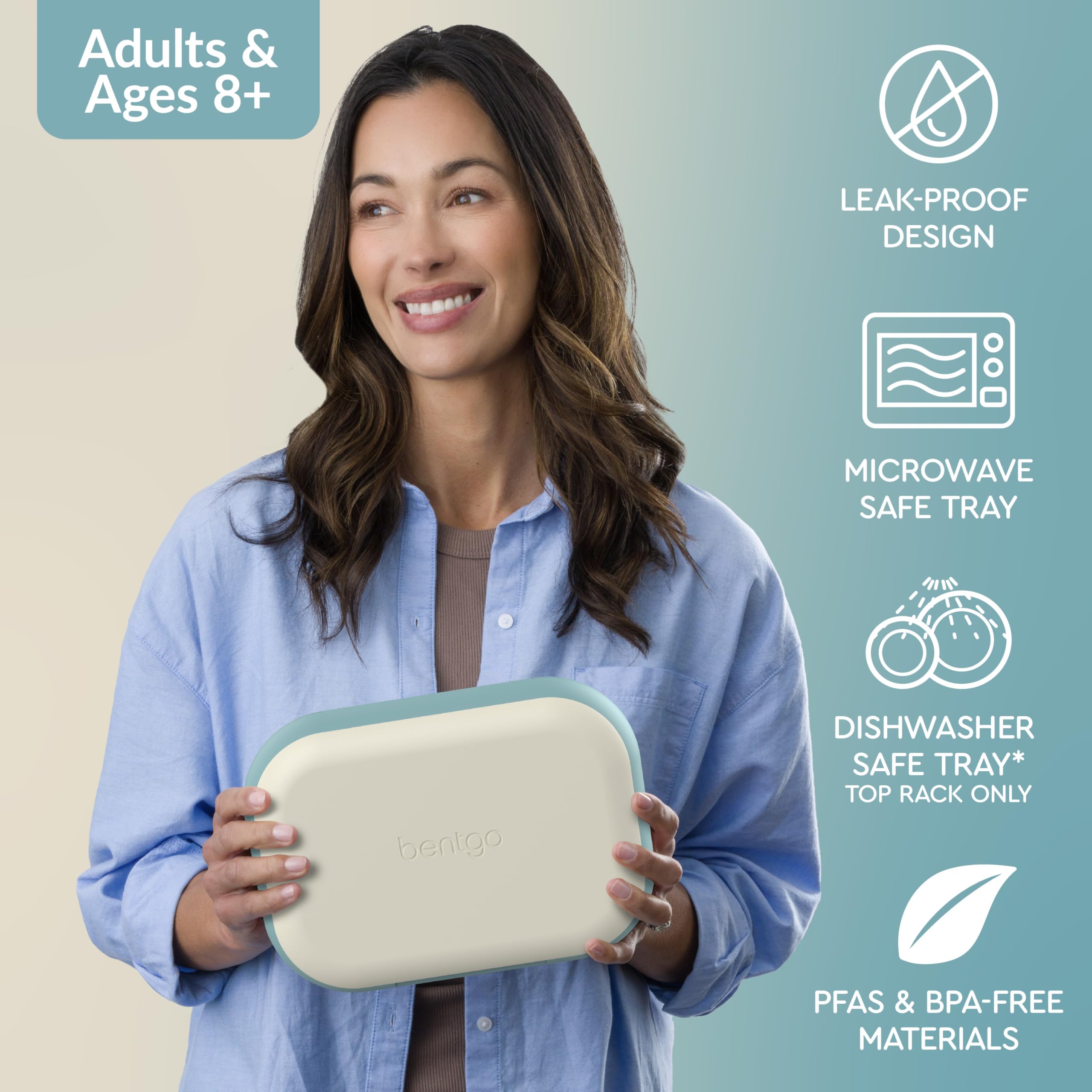Bentgo Chill Max ice pack positioned beneath tray to keep meals chilled and fresh