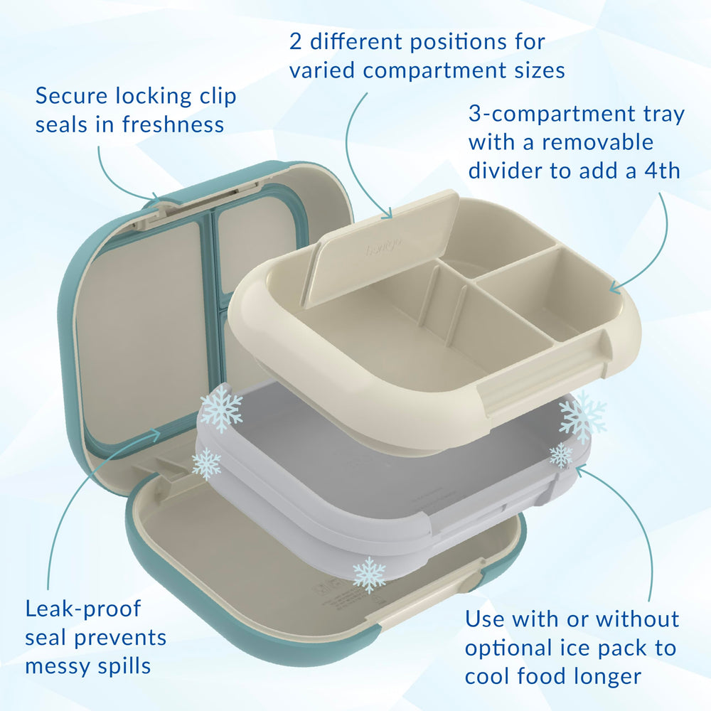 Bentgo Chill Max locking clip close-up ensuring leak-resistant seal for mess-free transport