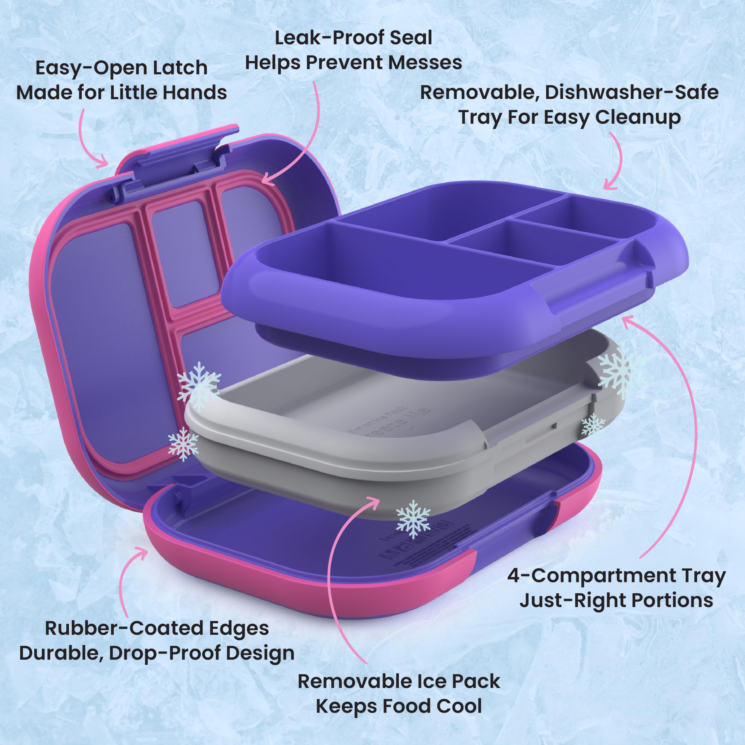 Bentgo removable tray separated for microwave and washing convenience benefit