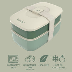 Bentgo Classic built-in utensil set displayed next to box for convenient eating