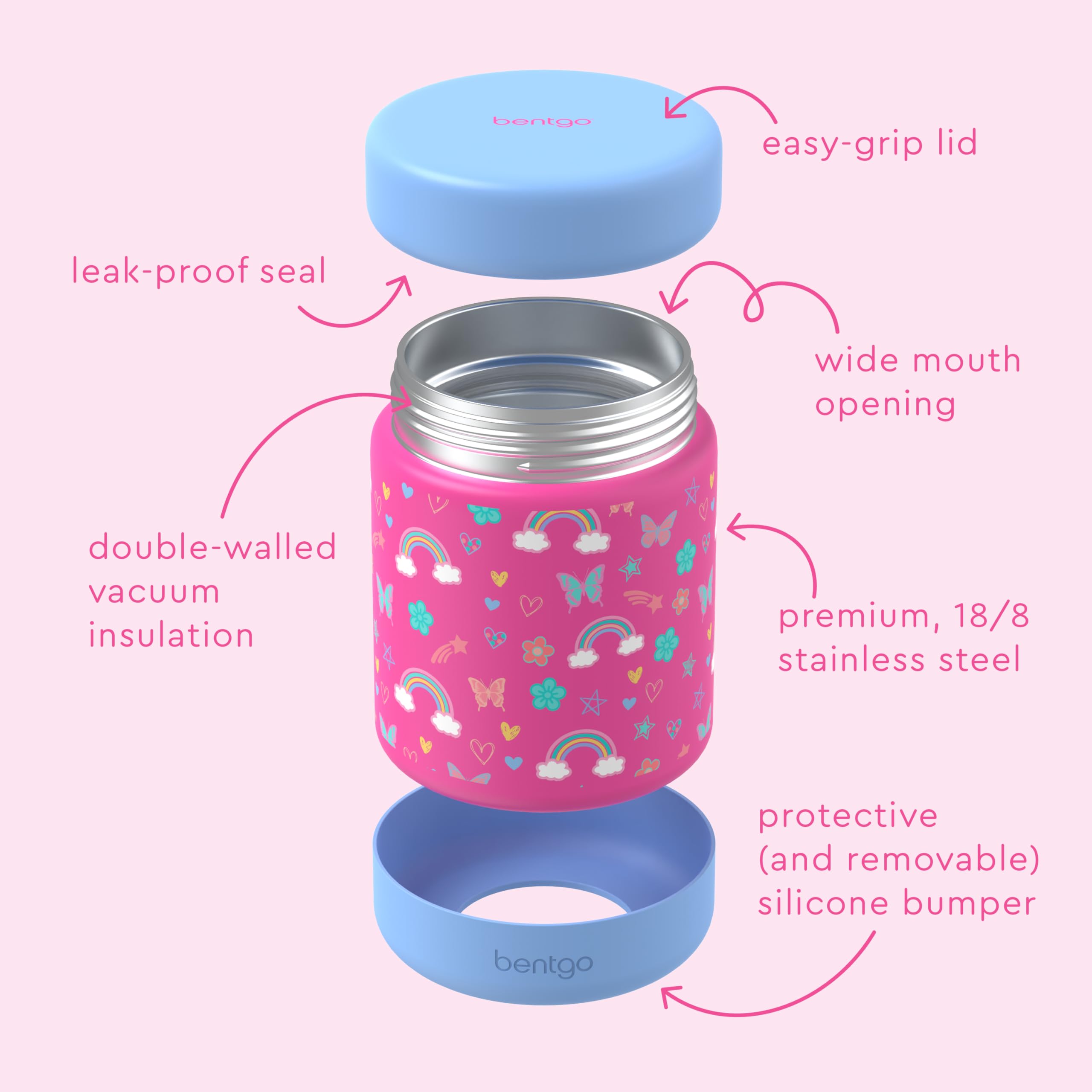 Bentgo jar filled with soup demonstrating hot food retention benefit