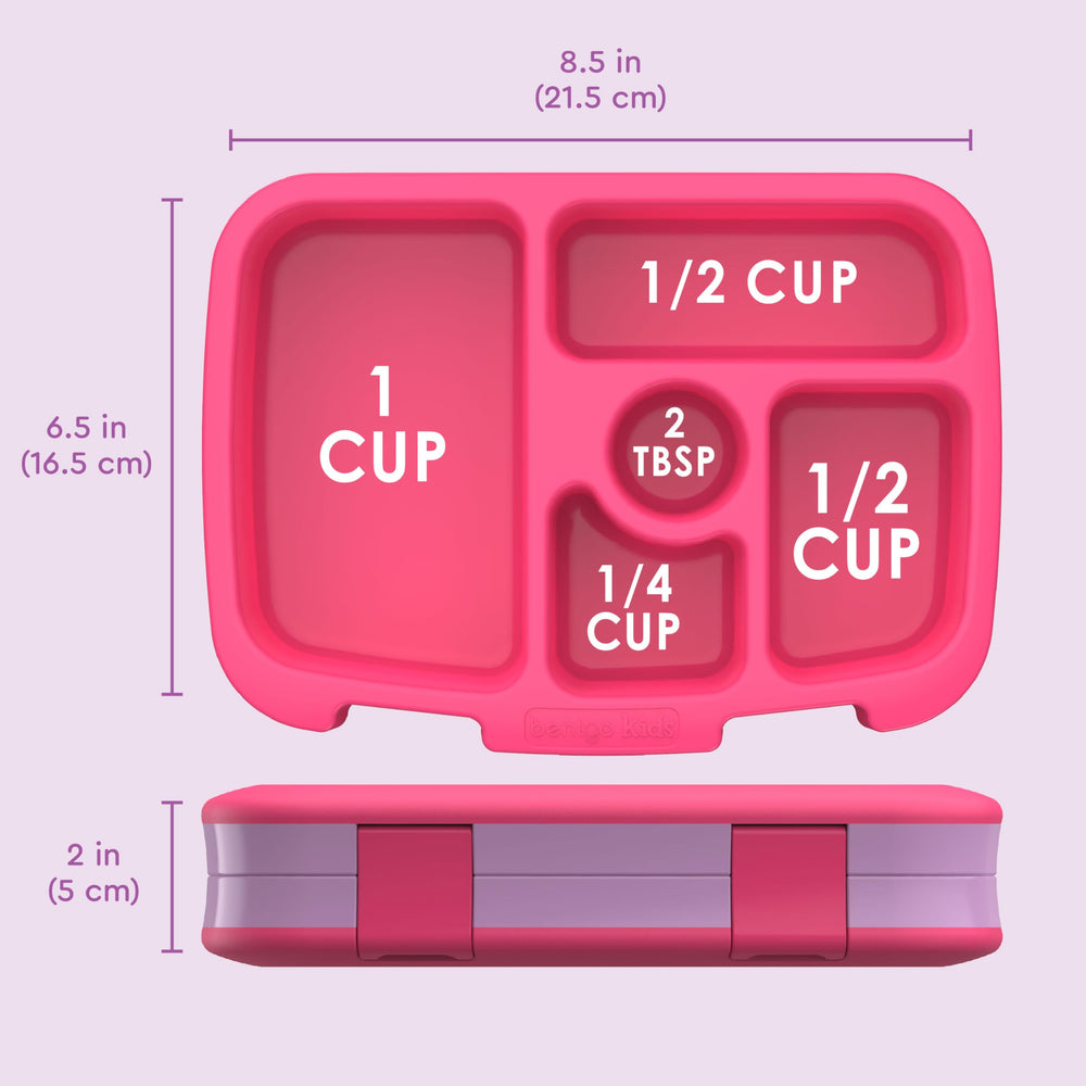 Bentgo kids compartment closeup highlighting tray layout and portion control