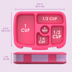 Bentgo kids compartment closeup highlighting tray layout and portion control