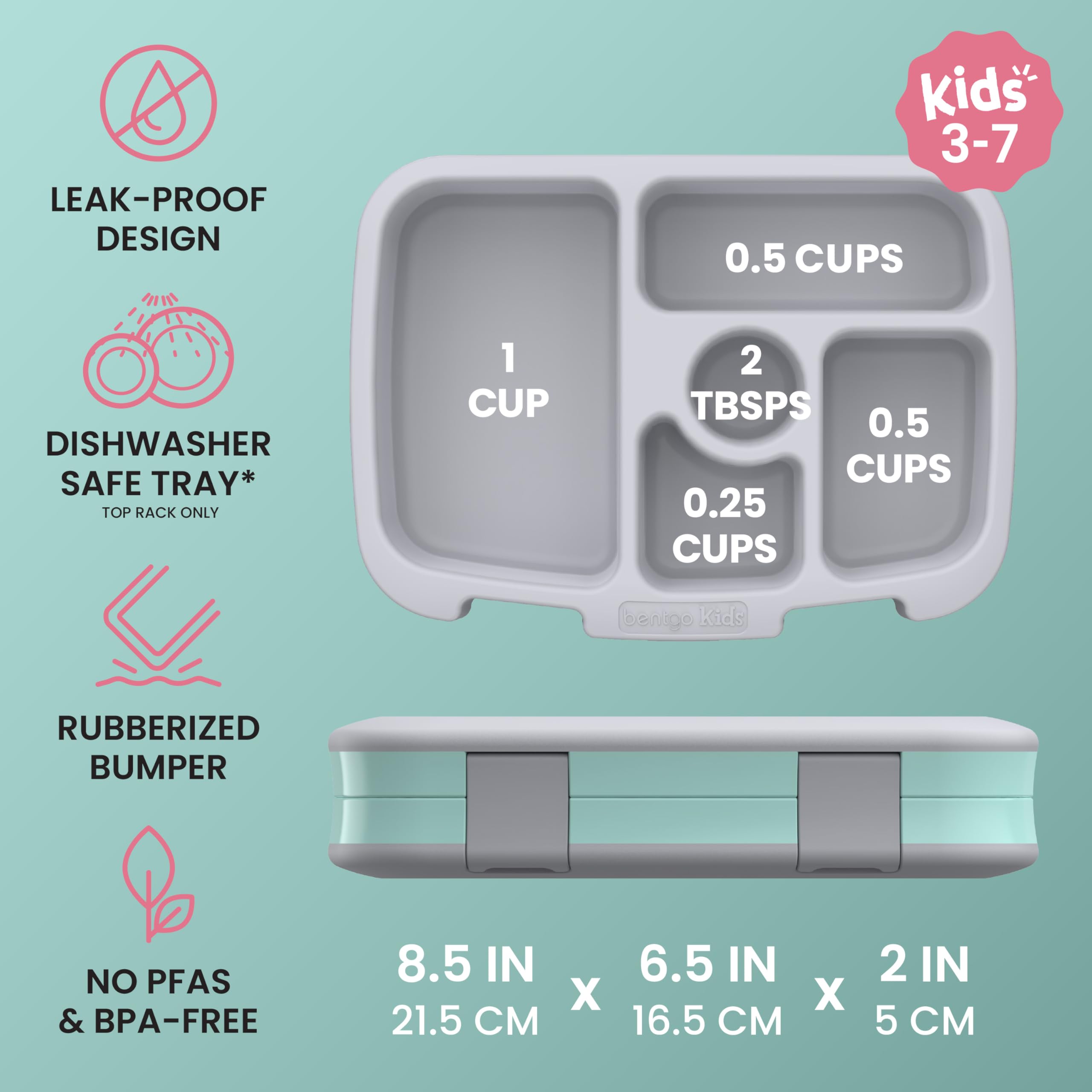 Bentgo tucked inside a child’s backpack for compact transport convenience