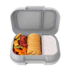 Bentgo front view of snack container showing compact bento design and portability benefit