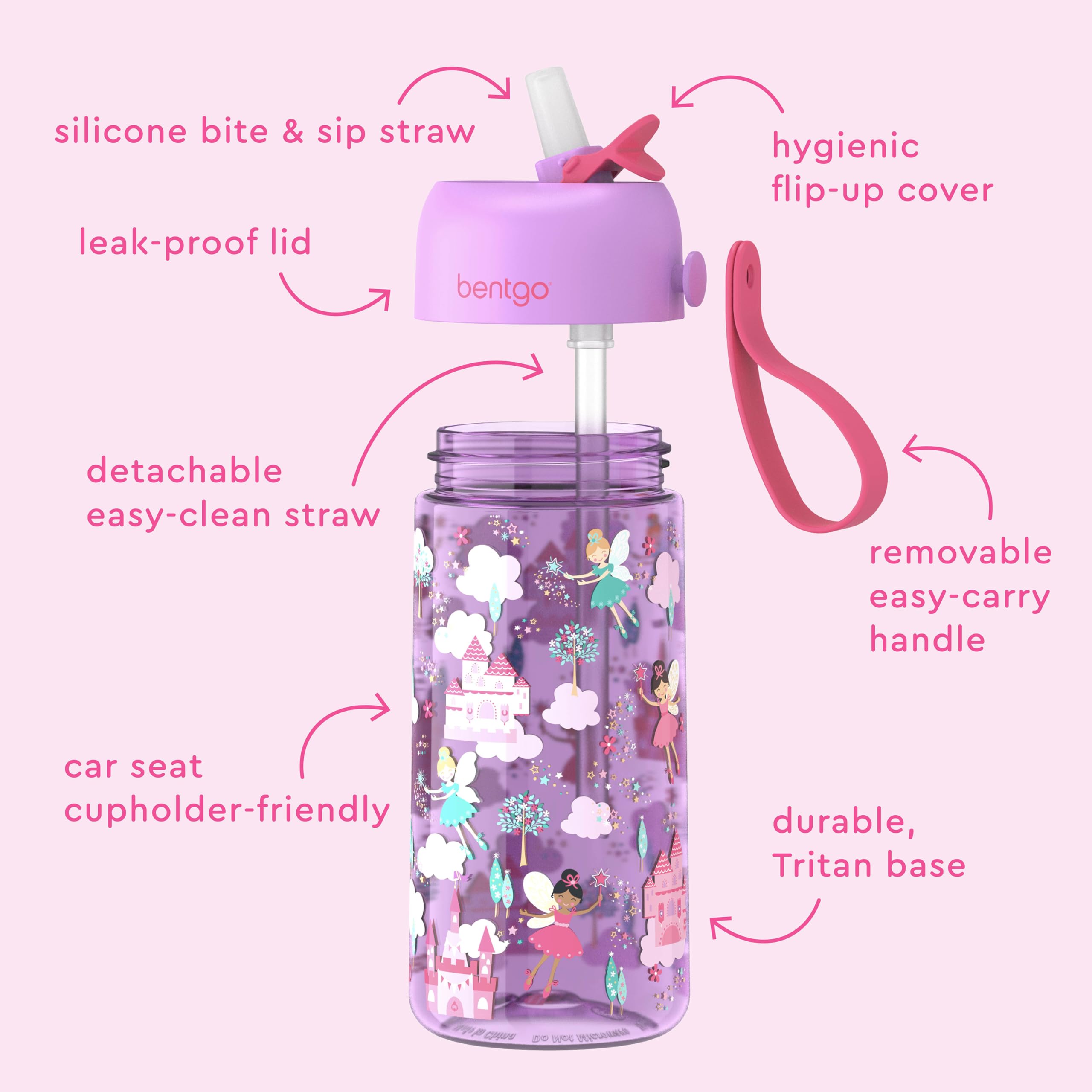 Bentgo bottle used by child at playground offering durable everyday hydration