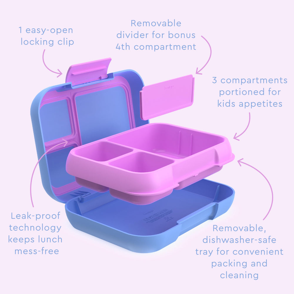 Bentgo Pop removable divider detail demonstrating flexible compartment options
