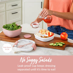 Bentgo reusable fork and protective cover included for convenient, eco-friendly eating