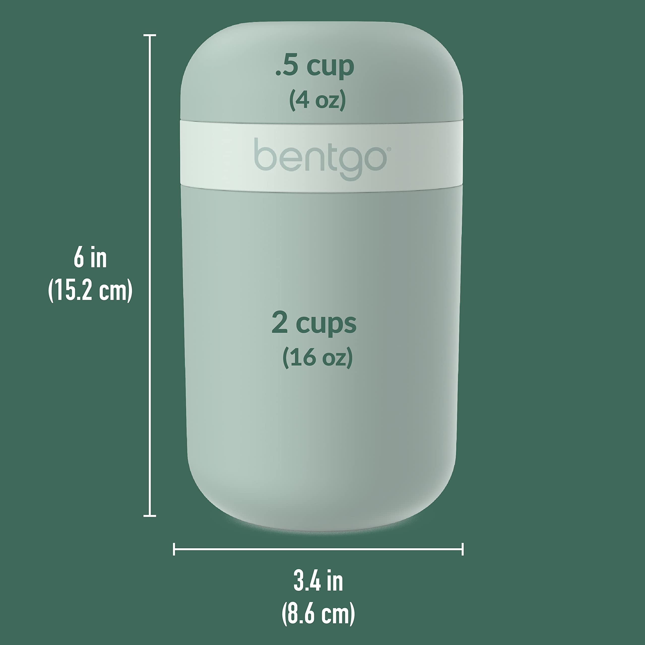 Bentgo snack cup tucked inside backpack showing portability benefit