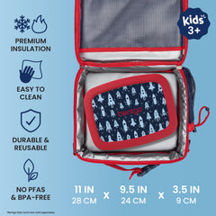 Bentgo zipper and handle close-up showing kid-friendly carry and easy grip