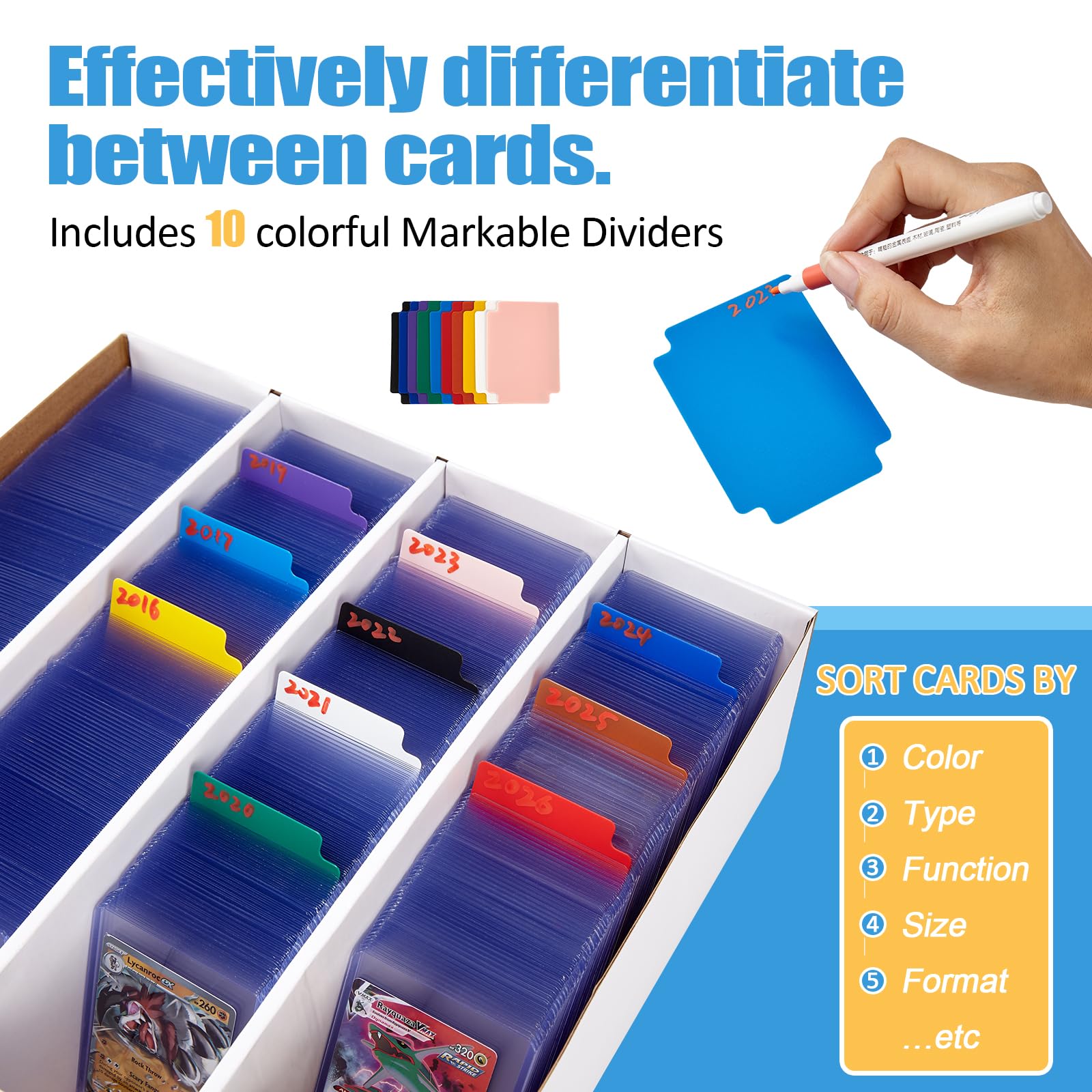 Bentoward open box showing four compartments for neat card organization