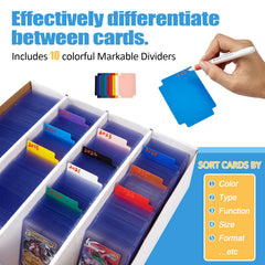 Bentoward open box showing four compartments for neat card organization