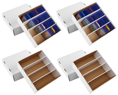 Bentoward front packaging showing four white card storage boxes and count