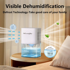 BeOkay 1657ml water tank close-up with transparent reservoir, convenient monitoring benefit