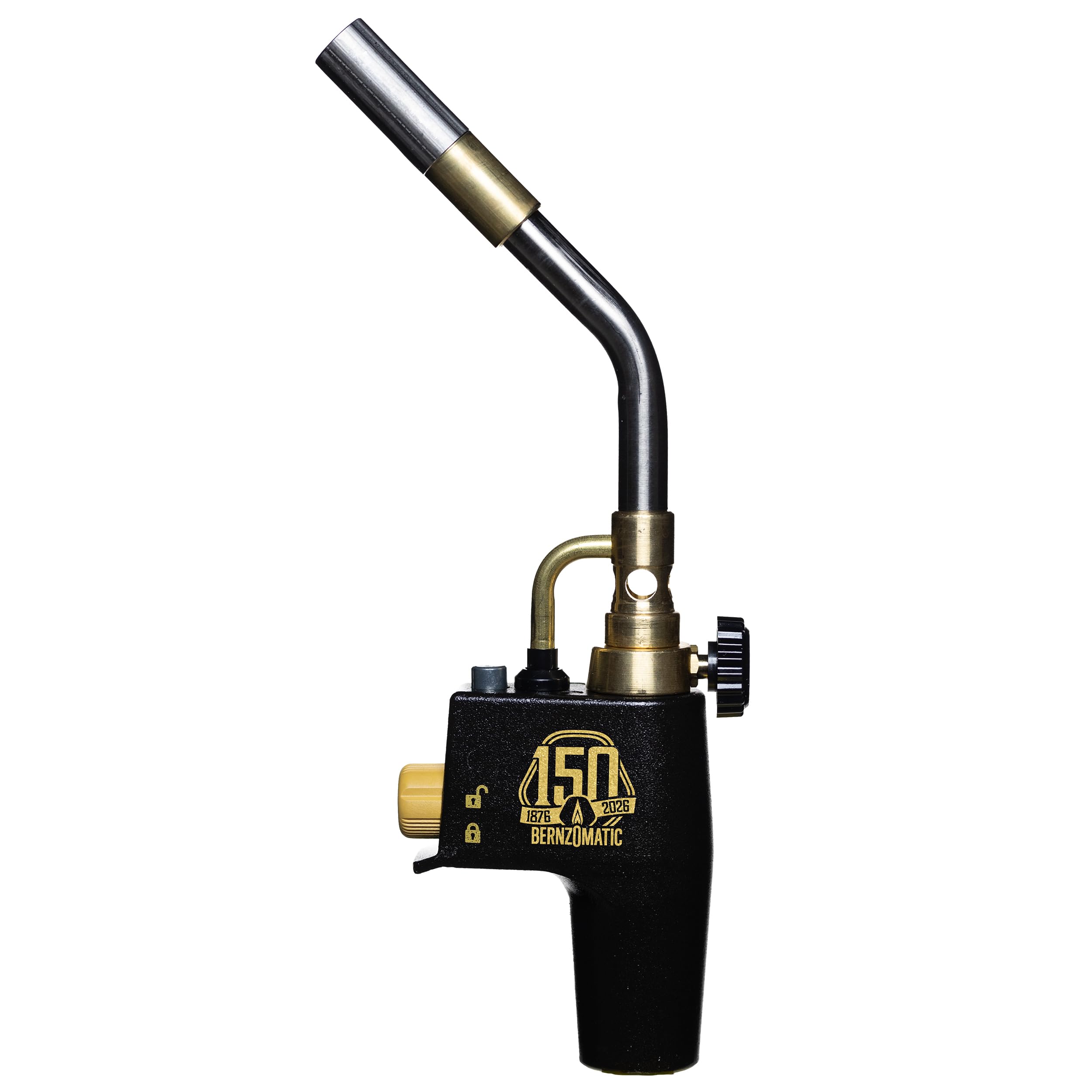 Bernzomatic TS8000 front view showing compact torch head and ergonomic grip benefit: clear handling