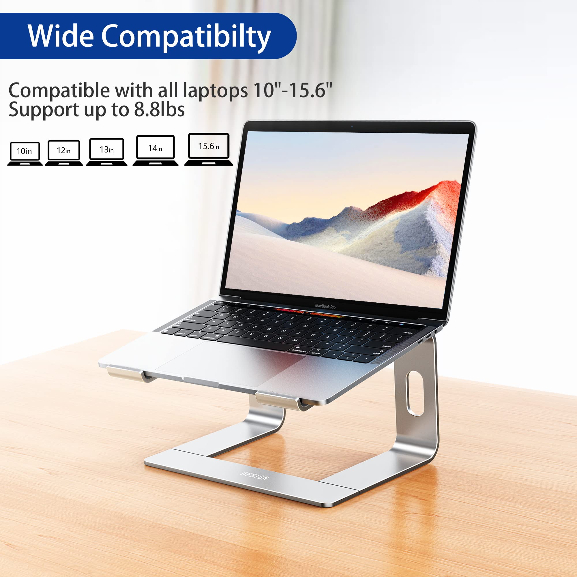 BESIGN LS03 rubber grip close-up protecting laptop finish and preventing slips