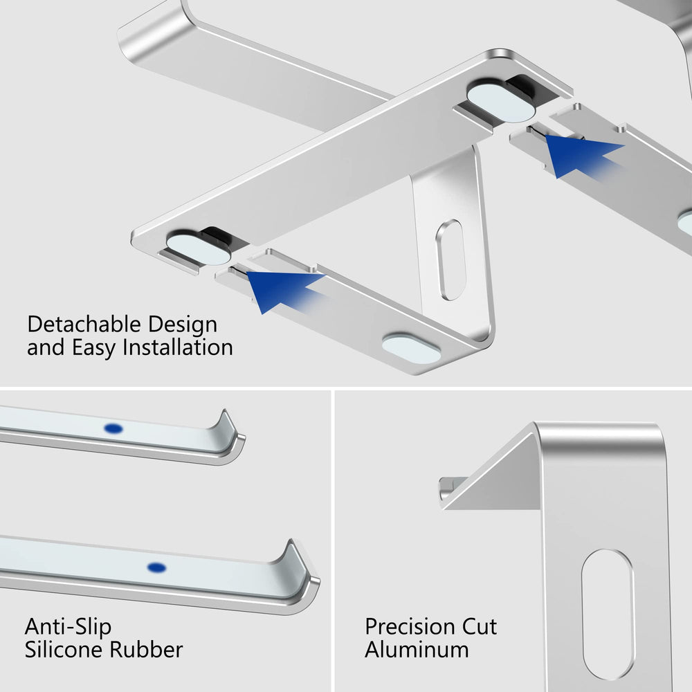 BESIGN LS03 supporting a MacBook Air for improved posture and screen alignment