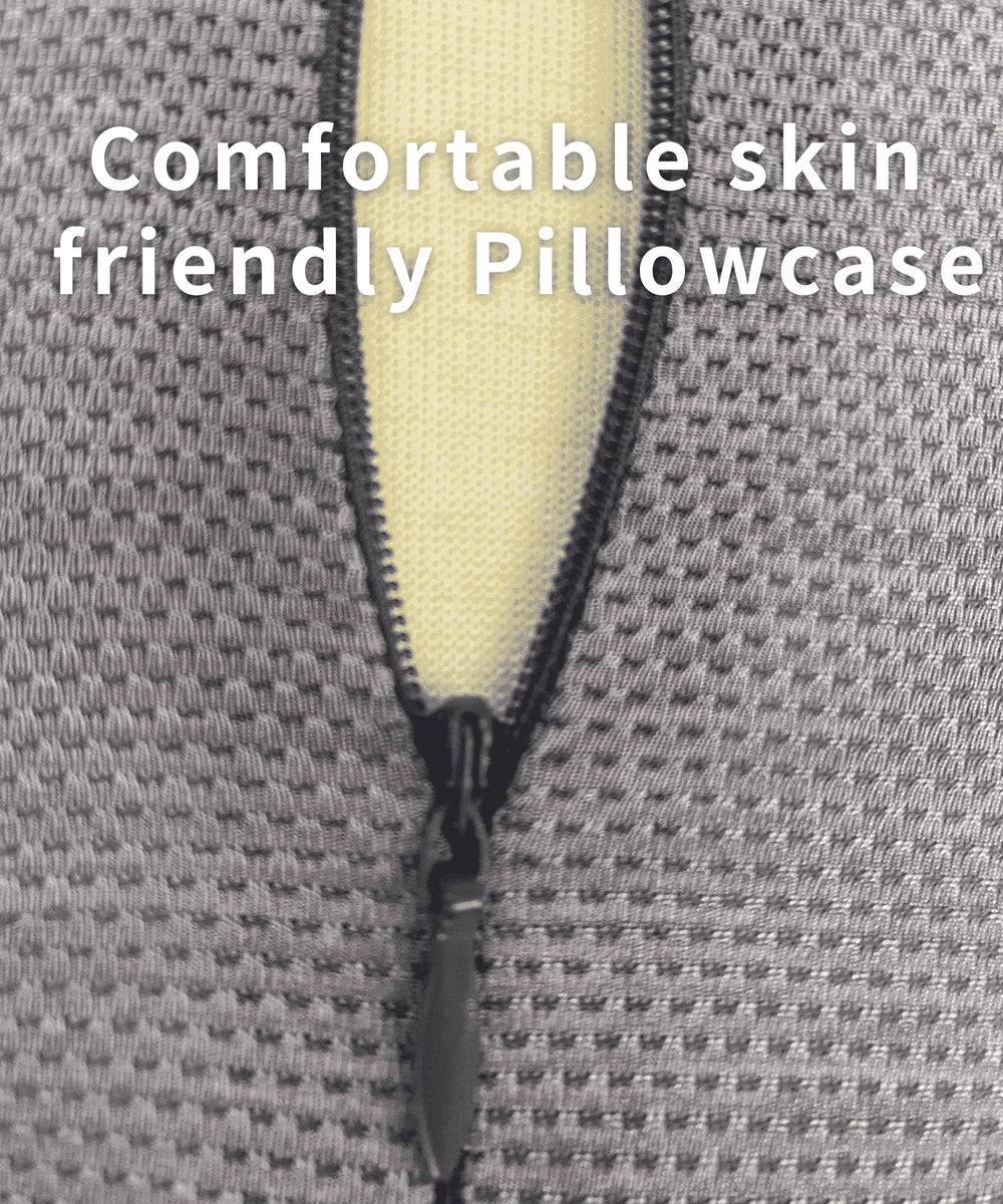 Bespilow placed on office chair to relieve daytime neck tension