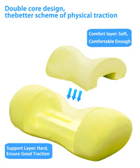 Bespilow memory foam close-up showing soft contour for pressure relief