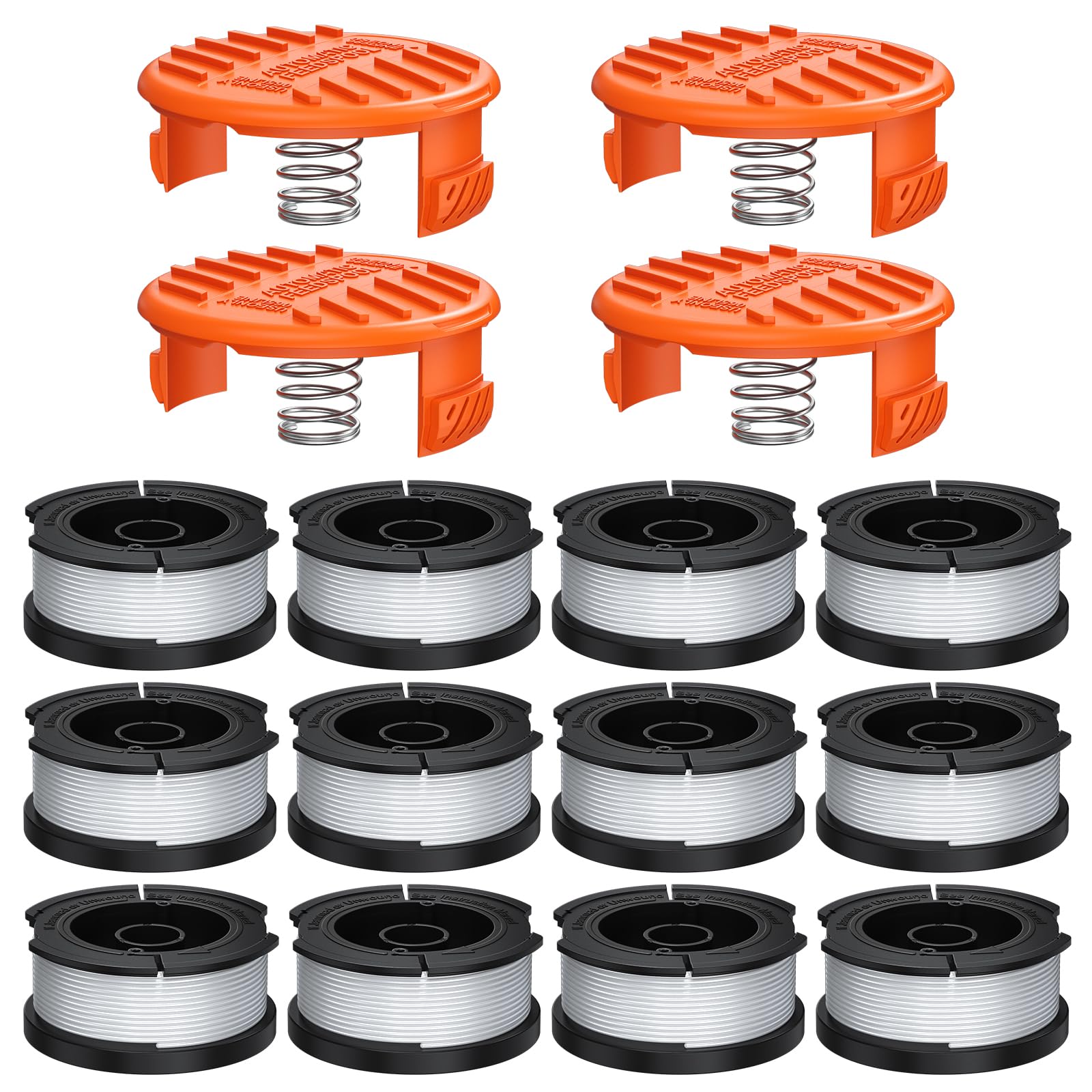 Bessport front packaging showing 12 AF-100 spools and 4 caps for quick replacement