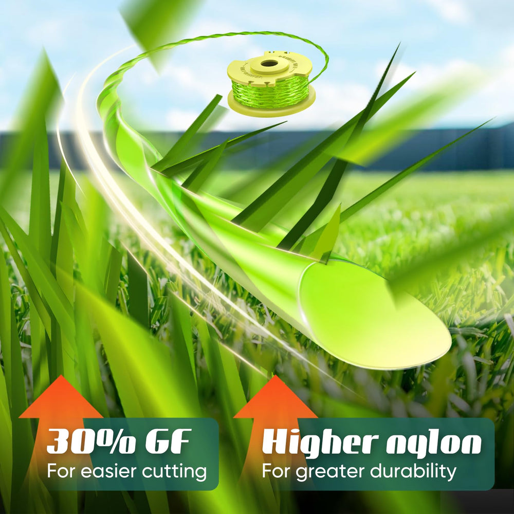 Bessport trimmer cap and spool detail, secure fit and leak-free performance