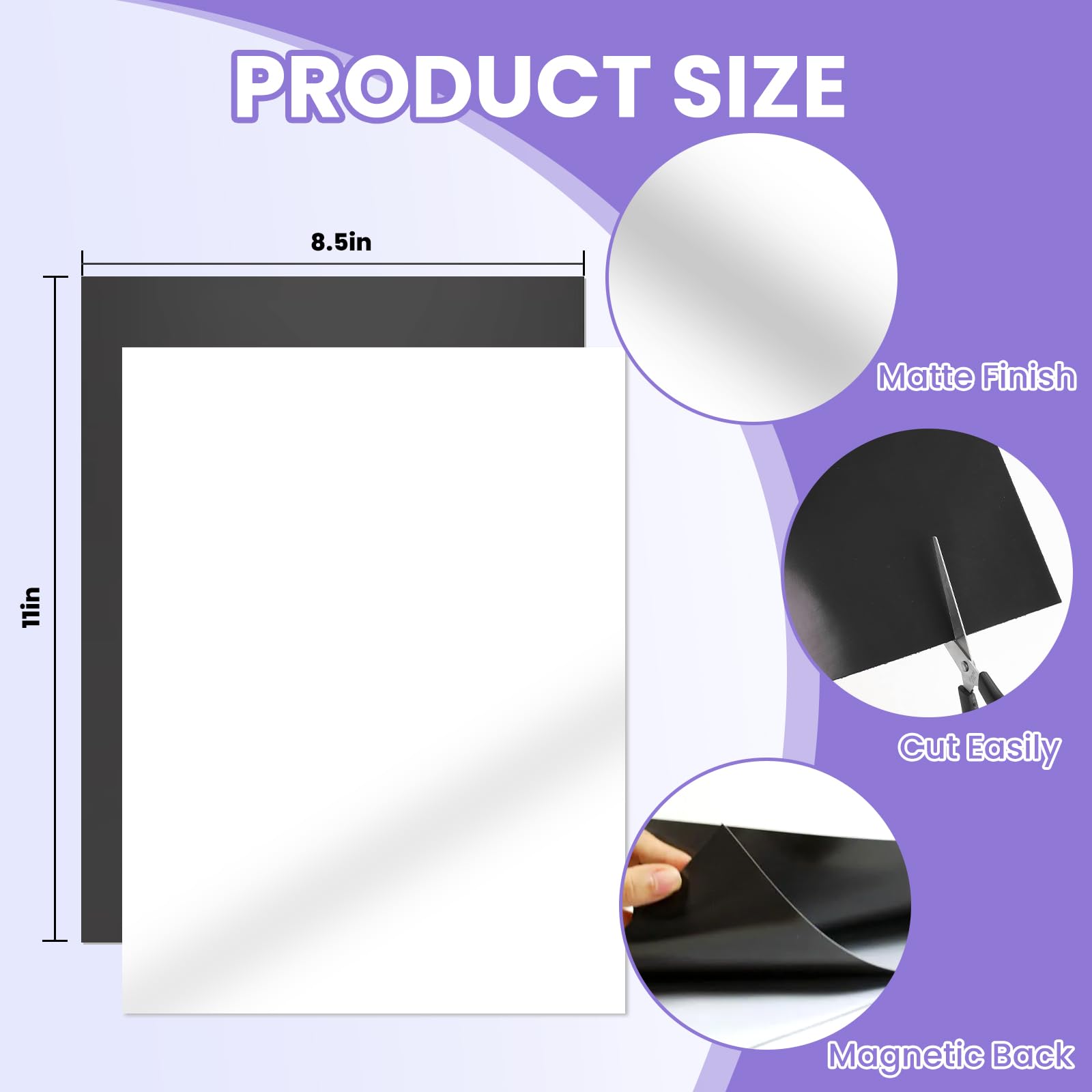 BEST CHOICE MAGNETS closeup of matte printable surface displaying low‑glare clarity benefit