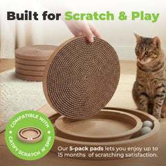 Best Pet Supplies close-up of corrugated cardboard texture for satisfying scratching