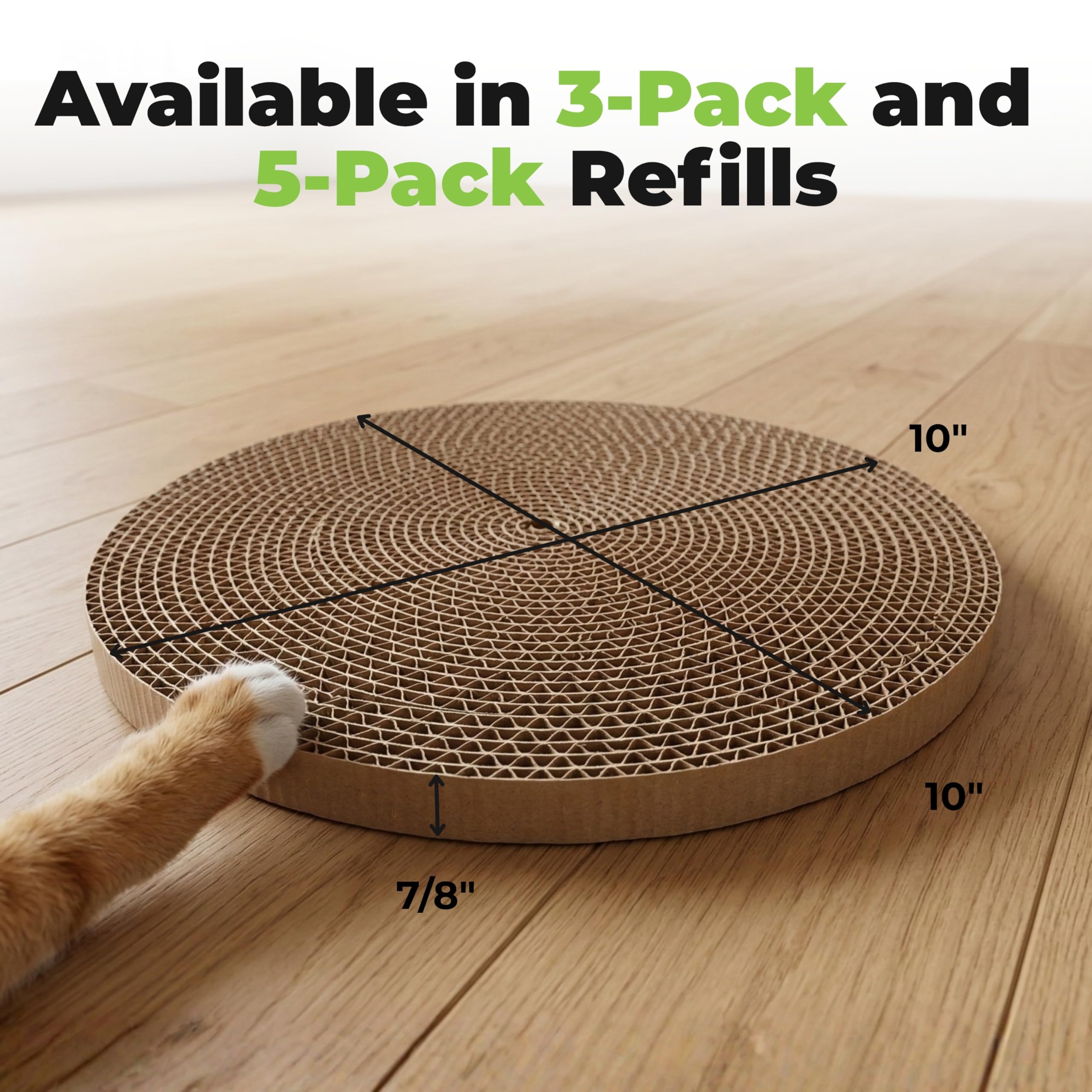 Best Pet Supplies recycled-material label on pad highlighting eco-friendly benefit