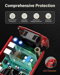 BESTEK textured aerospace aluminum housing displaying durable, heat-dissipating shell