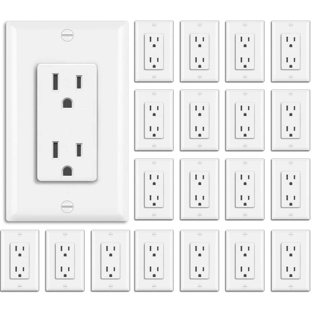 BESTTEN front view of gloss white decorator outlet showing clean finish and modern look