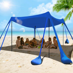 besuhot front view canopy showing full 10x10 shade and taller roof for comfort