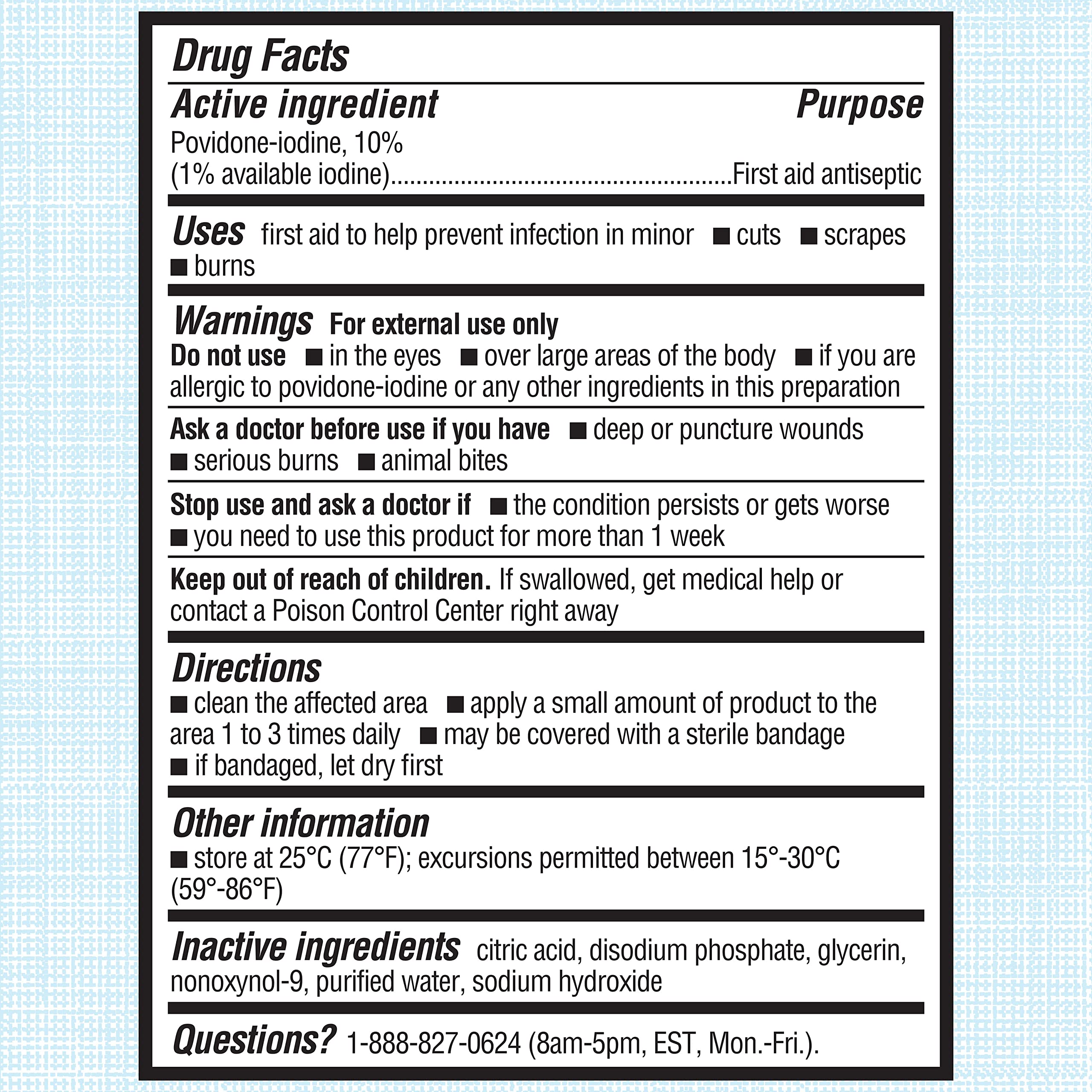 Betadine bottle dropper top detail for precise application – easy controlled dosing