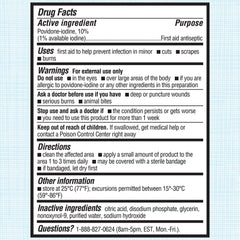 Betadine bottle dropper top detail for precise application – easy controlled dosing