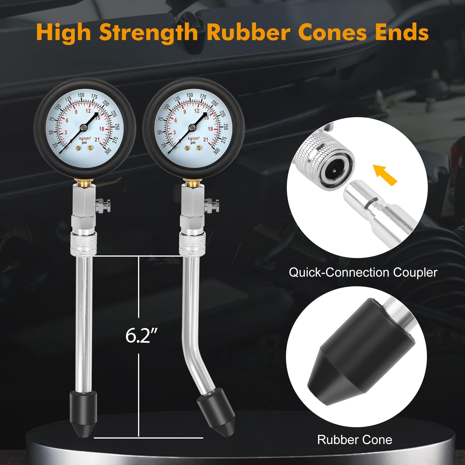 BETOOLL 17.7-inch extension hose detail offering reach and flexible placement