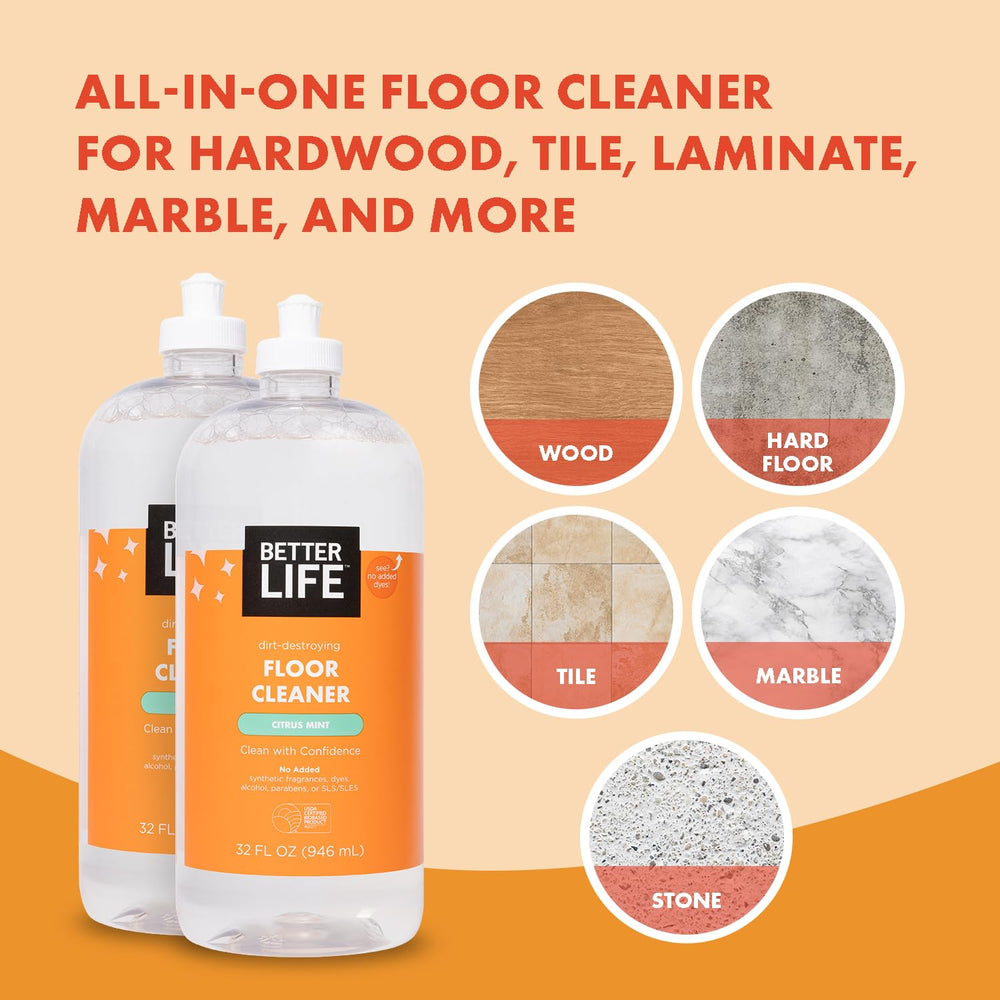 Better Life label close-up showing ingredient claims and eco icons