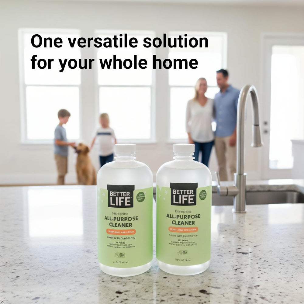 Better Life two 24oz bottles staged in a clean kitchen lifestyle setting