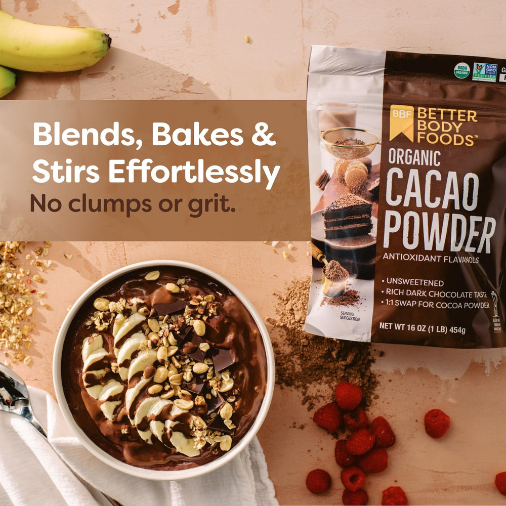 BetterBody Foods ingredient label closeup showing organic single-ingredient clarity and trust