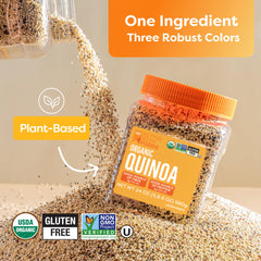 BetterBody Foods cooked quinoa bowl showcasing fluffy grains and meal-ready benefit