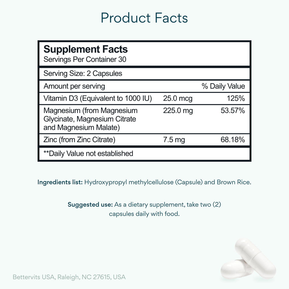 Bettervits capsule close-up highlighting smooth vegan capsule and easy swallowing benefit