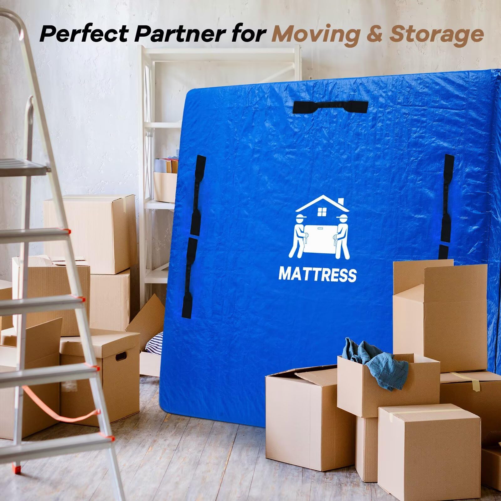 BETU mattress bag loaded in moving truck for secure transport