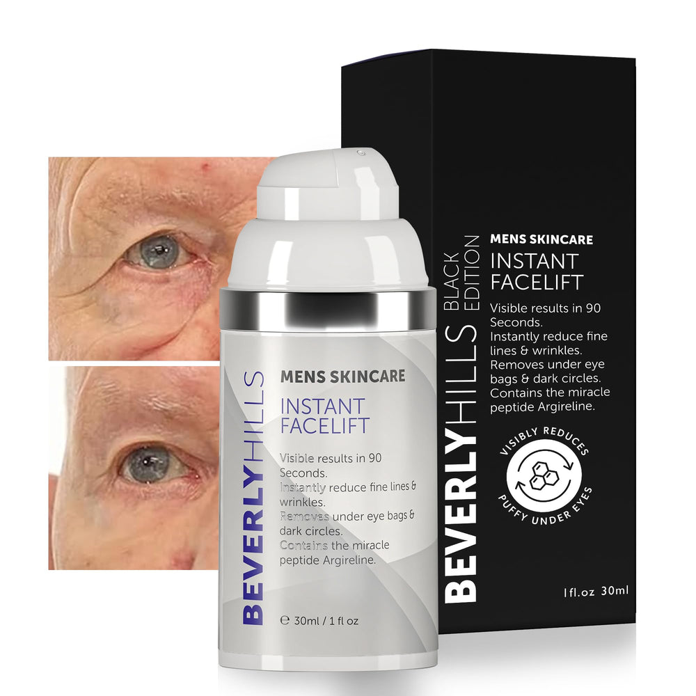 Beverly Hills front packaging showing product and instant lift benefit