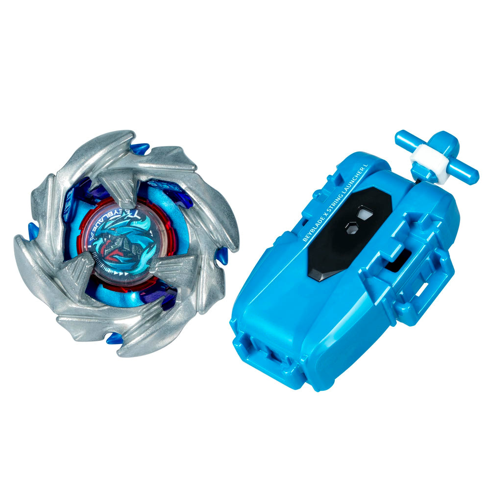 Beyblade Cobalt Dragoon app scan code close-up linking toy to digital play