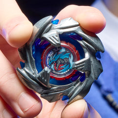 Beyblade Cobalt Dragoon string launcher front view for consistent left-spin launches