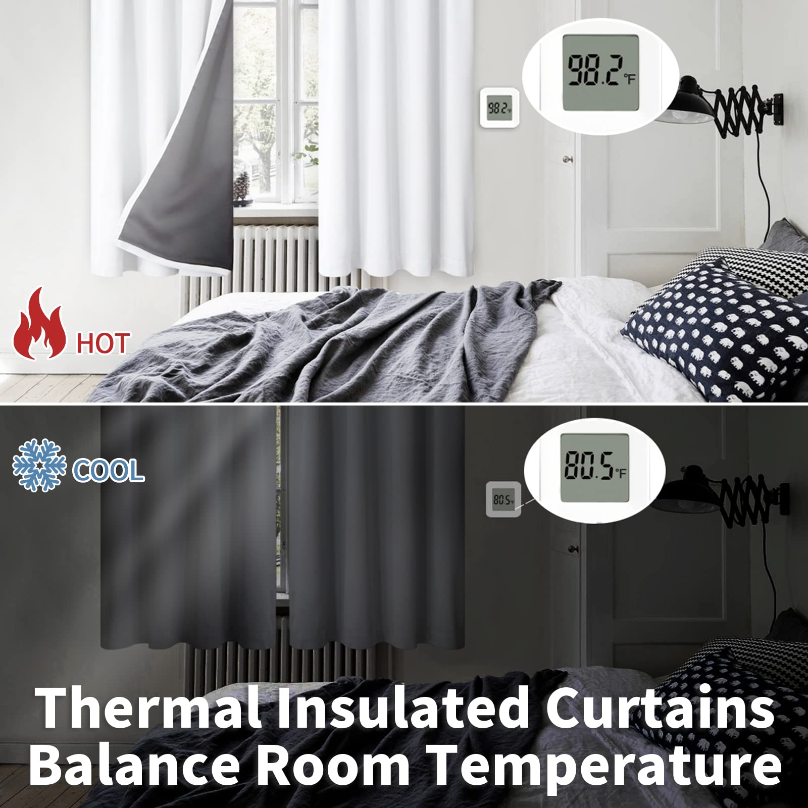 BGment curtains installed in bedroom reducing light for better sleep