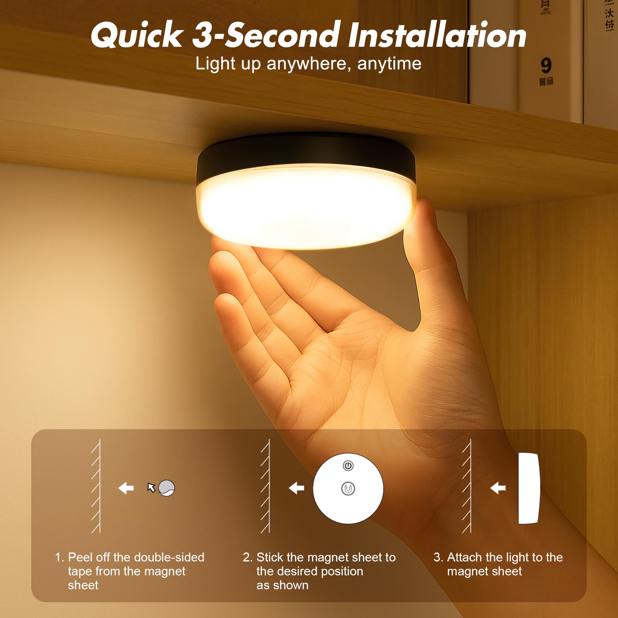 Bgmonster lamp indicating timer settings for 30, 60 and 120 minute automatic shutoff