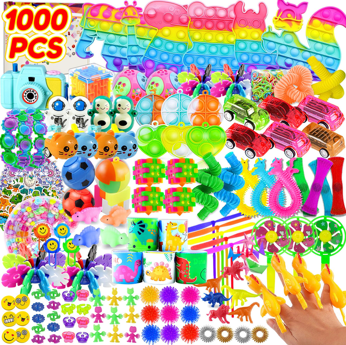BicMan front packaging showing assorted fidget toys and bulk value