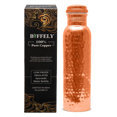 BIFFELY close-up of copper surface texture highlighting handcrafted finish benefit