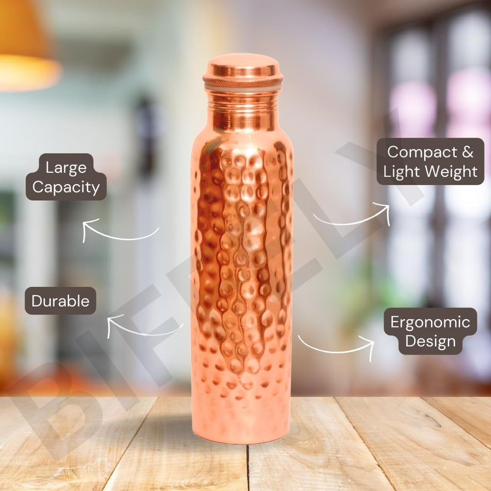 BIFFELY bottle on a picnic table portraying travel-ready and eco-friendly benefit