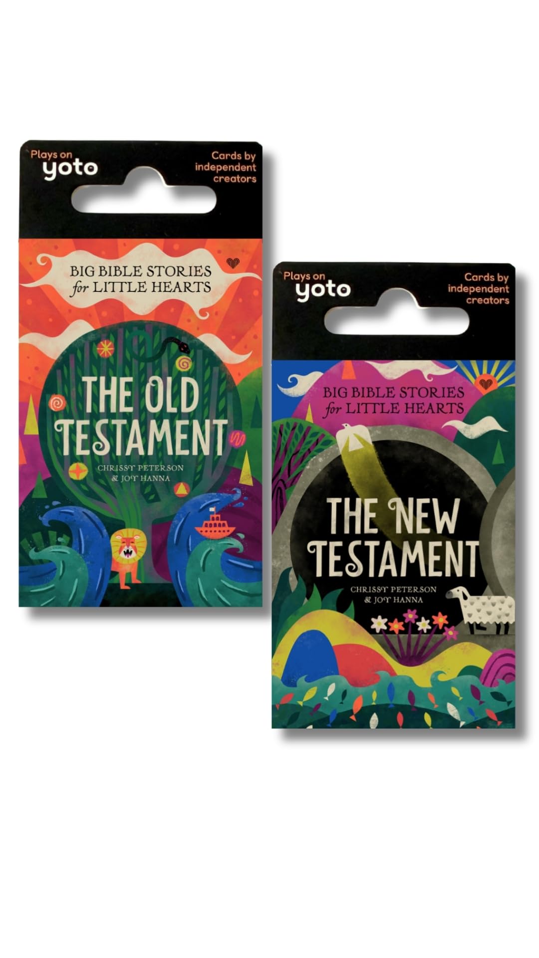 Big Bible Stories front card showing Old and New Testament collection, invites faith-filled listening