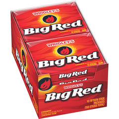 BIG RED front packaging showing bold cinnamon flavor and pack count for easy recognition and grab-and-go benefit